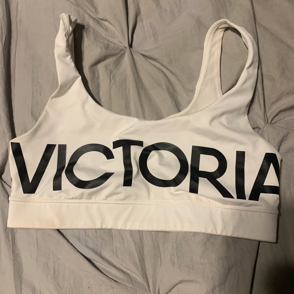 White vs sports bra